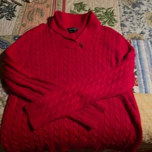 Lauren Ralph Lauren red sweater. Size XL. Like new.